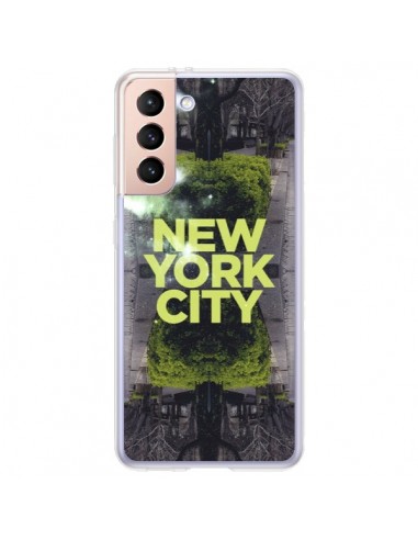 Coque Samsung Galaxy S21 Plus 5G New York City Vert - Javier Martinez