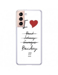 Coque Samsung Galaxy S21 Plus 5G I love Bradley Coeur...