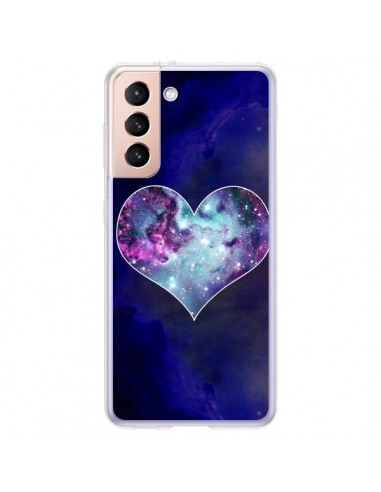 Coque Samsung Galaxy S21 Plus 5G Nebula Heart Coeur Galaxie - Jonathan Perez