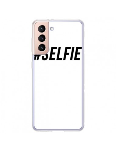 Coque Samsung Galaxy S21 Plus 5G Hashtag Selfie Noir Vertical - Jonathan Perez