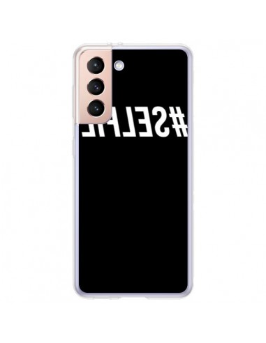 Coque Samsung Galaxy S21 Plus 5G Hashtag Selfie Blanc Inversé - Jonathan Perez