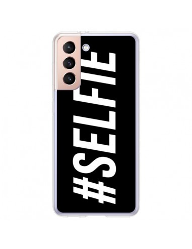 Coque Samsung Galaxy S21 Plus 5G Hashtag Selfie Noir Horizontal - Jonathan Perez