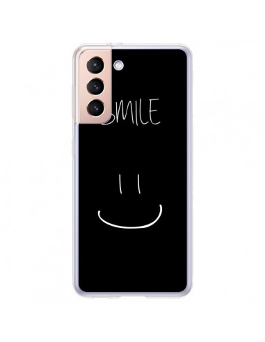 Coque Samsung Galaxy S21 Plus 5G Smile Souriez Noir - Jonathan Perez