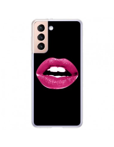 Coque Samsung Galaxy S21 Plus 5G Lèvres Roses - Jonathan Perez