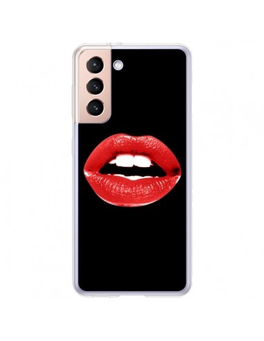 Coque Samsung Galaxy S21 Plus 5G Lèvres Rouges - Jonathan Perez