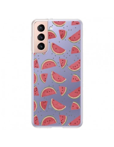Coque Samsung Galaxy S21 Plus 5G Pasteques Watermelon Fruit Transparente - Dricia Do
