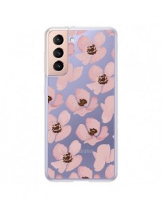 Coque Samsung Galaxy S21 Plus 5G Fleurs Roses Flower...