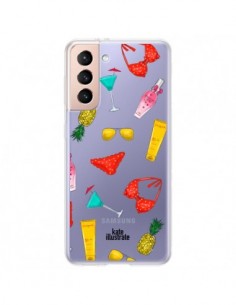 Coque Samsung Galaxy S21 Plus 5G Summer Essentials Ete...