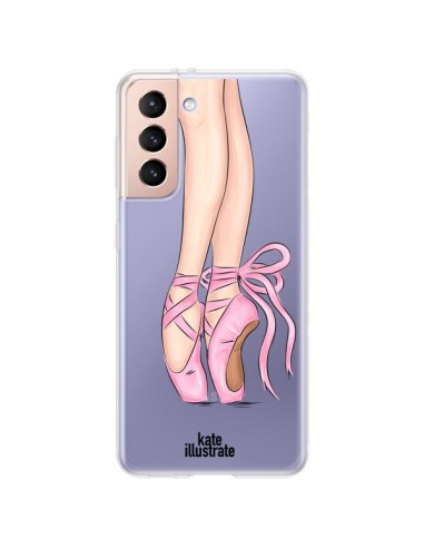 Coque Samsung Galaxy S21 Plus 5G Ballerina Ballerine Danse Transparente - kateillustrate