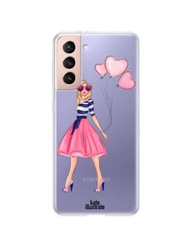 Coque Samsung Galaxy S21 Plus 5G Legally Blonde Love Transparente - kateillustrate