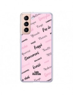 Coque Samsung Galaxy S21 Plus 5G Ballerina Ballerine Mots...