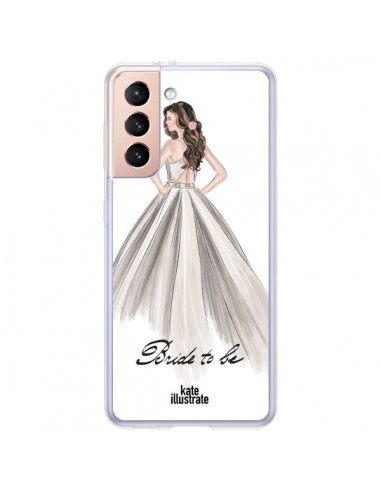 Coque Samsung Galaxy S21 Plus 5G Bride To Be Mariée Mariage - kateillustrate