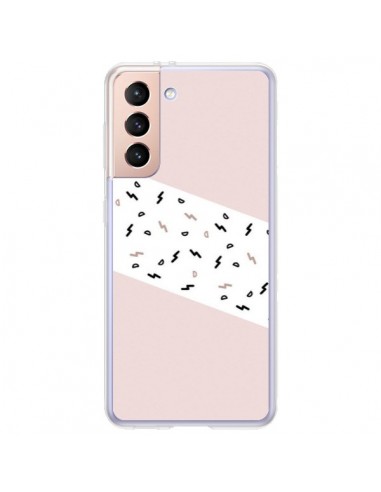 Coque Samsung Galaxy S21 Plus 5G Festive Pattern Rose - Koura-Rosy Kane