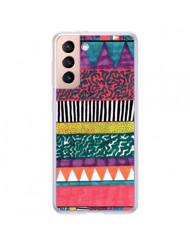 Coque Samsung Galaxy S21 Plus 5G Azteque Dessin - Kris Tate