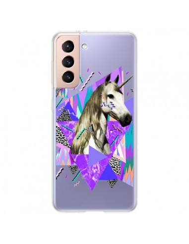 Coque Samsung Galaxy S21 Plus 5G Licorne Unicorn Azteque Transparente - Kris Tate