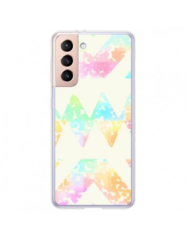 Coque Samsung Galaxy S21 Plus 5G Azteque Couleur - Lisa Argyropoulos