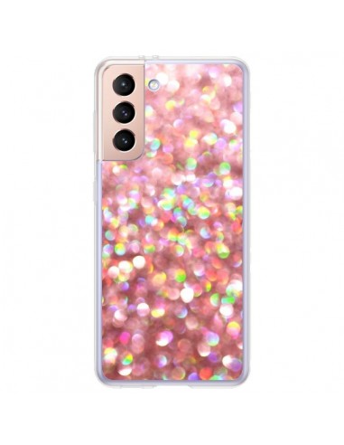 Coque Samsung Galaxy S21 Plus 5G Paillettes Pinkalicious - Lisa Argyropoulos
