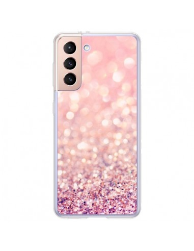 Coque Samsung Galaxy S21 Plus 5G Paillettes Blush - Lisa Argyropoulos