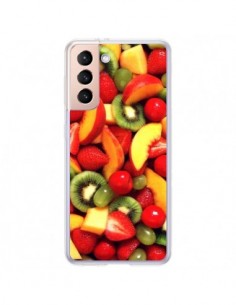 Coque Samsung Galaxy S21 Plus 5G Fruit Kiwi Fraise -...