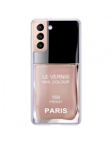Coque Samsung Galaxy S21 Plus 5G Vernis Paris Frenzy Beige - Laetitia