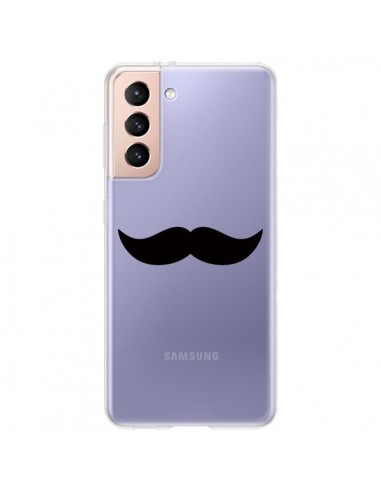 Coque Samsung Galaxy S21 Plus 5G Moustache Movember Transparente - Laetitia