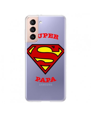 Coque Samsung Galaxy S21 Plus 5G Super Papa Transparente - Laetitia