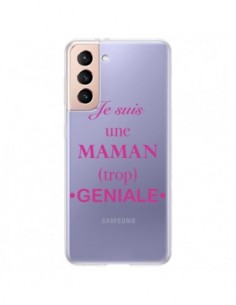Coque Samsung Galaxy S21 Plus 5G Je suis une maman trop...