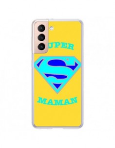 Coque Samsung Galaxy S21 Plus 5G Super Maman Superman -...