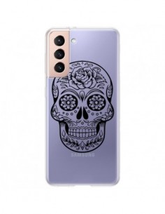 Coque Samsung Galaxy S21 Plus 5G Tête de Mort Mexicaine...