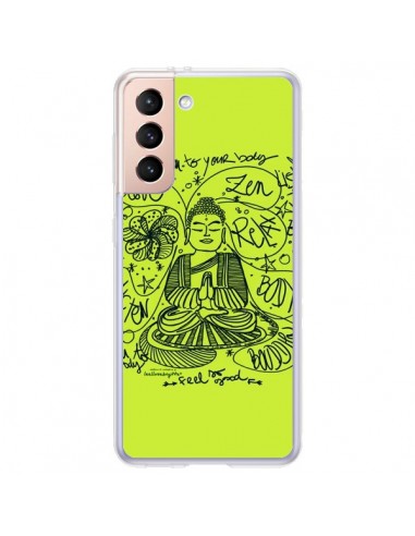 Coque Samsung Galaxy S21 Plus 5G Buddha Listen to your body Love Zen Relax - Leellouebrigitte