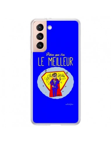 Coque Samsung Galaxy S21 Plus 5G Le meilleur Papa Fête des Pères - Leellouebrigitte