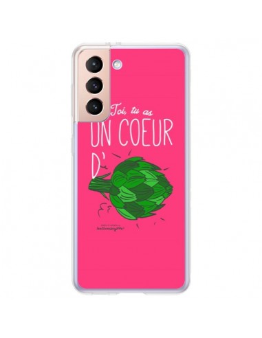 Coque Samsung Galaxy S21 Plus 5G Toi tu as un coeur d'artichaut - Leellouebrigitte