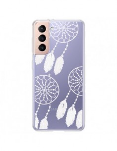 Coque Samsung Galaxy S21 Plus 5G Attrape Rêves Blanc...