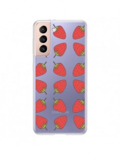 Coque Samsung Galaxy S21 Plus 5G Fraise Fruit Strawberry...