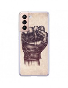 Coque Samsung Galaxy S21 Plus 5G Fight Poing Cuir - Lassana
