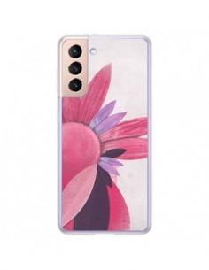 Coque Samsung Galaxy S21 Plus 5G Flowers Fleurs Roses -...