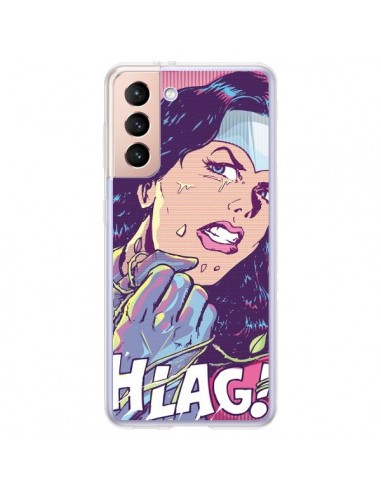 Coque Samsung Galaxy S21 Plus 5G Girl Shlag Comics BD - Lassana