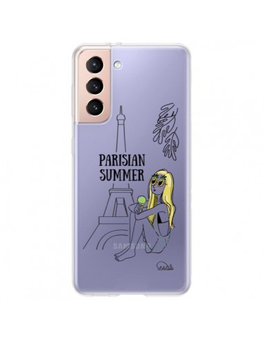 Coque Samsung Galaxy S21 Plus 5G Parisian Summer Ete Parisien Transparente - Lolo Santo