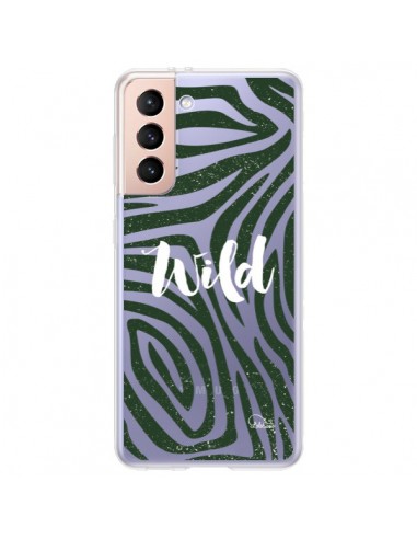 Coque Samsung Galaxy S21 Plus 5G Wild Zebre Jungle Transparente - Lolo Santo