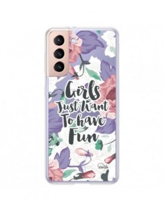 Coque Samsung Galaxy S21 Plus 5G Girls Fun Transparente -...