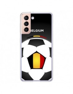 Coque Samsung Galaxy S21 Plus 5G Belgique Ballon Football...