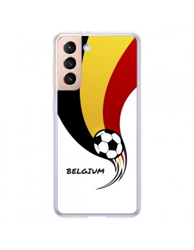 Coque Samsung Galaxy S21 Plus 5G Equipe Belgique Belgium Football - Madotta