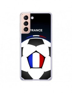 Coque Samsung Galaxy S21 Plus 5G France Ballon Football -...