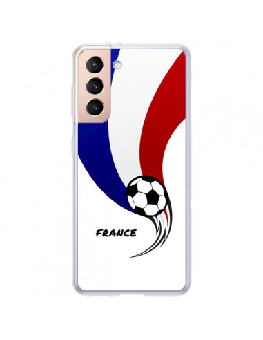 Coque Samsung Galaxy S21 Plus 5G Equipe France Ballon Football - Madotta