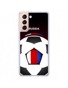 Coque Samsung Galaxy S21 Plus 5G Russie Ballon Football -...