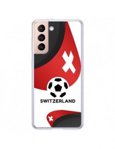 Coque Samsung Galaxy S21 Plus 5G Equipe Suisse Football -...