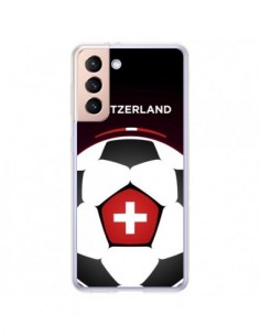 Coque Samsung Galaxy S21 Plus 5G Suisse Ballon Football -...