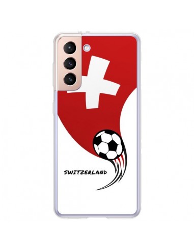 Coque Samsung Galaxy S21 Plus 5G Equipe Suisse Switzerland Football - Madotta