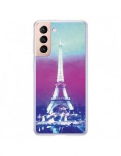 Coque Samsung Galaxy S21 Plus 5G Tour Eiffel Night - Mary...