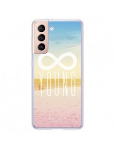 Coque Samsung Galaxy S21 Plus 5G Forever Young Plage -...